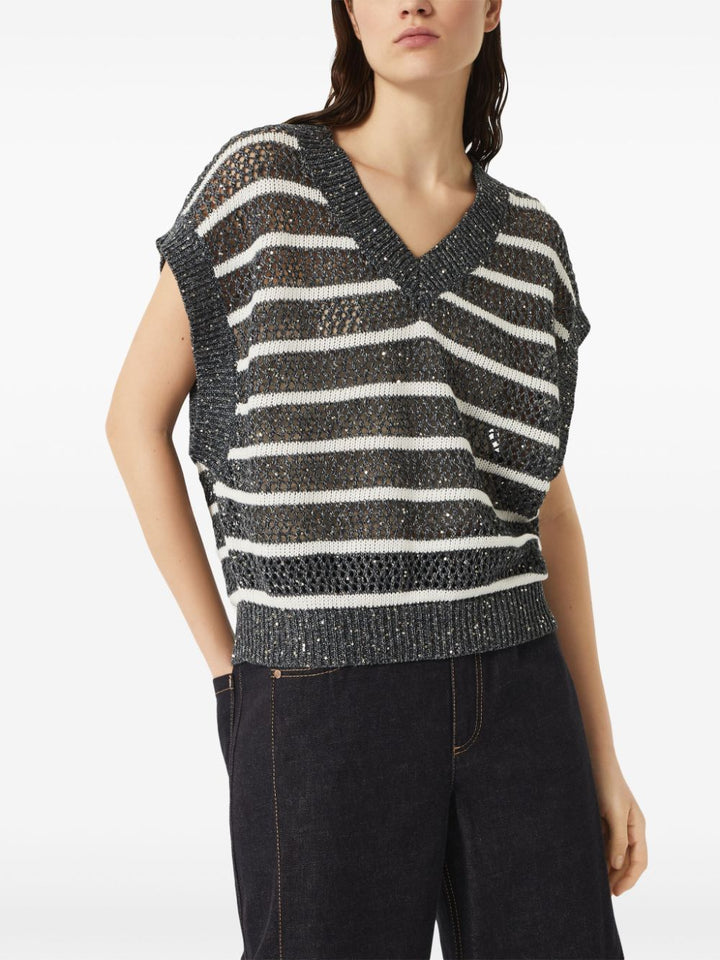 Brunello Cucinelli Top Blue