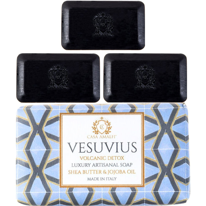 Casa Amalfi Vesuvius Detox Body Soap - Volcanic Detox 150g Set of 3Pcs