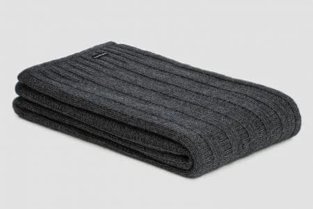 Bemboka Angora & Merino Wool Throws 130x210cm Grey Bemboka Chunky Rib Angora & Merino Wool Throw - Pre-Shrunk Brand