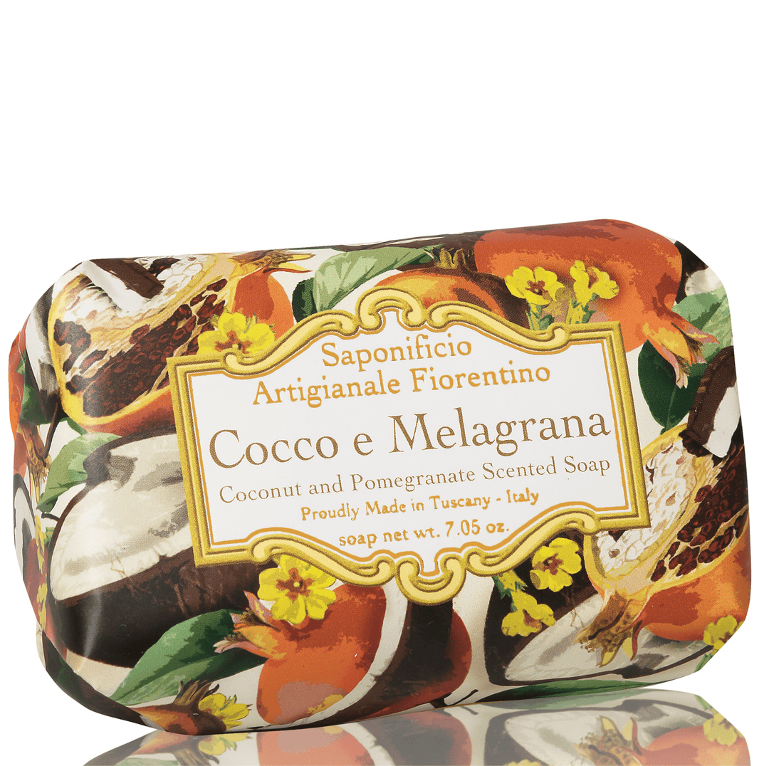 Saponificio Artigianale Fiorentino Bar Soap Saponificio Artigianale Fiorentino Tangerine bergamot Grapefruit lime Coconut pomegranate 12x200g Brand