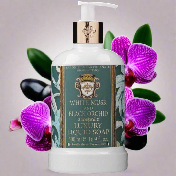 Saponificio Artigianale Fiorentino Body and Hand Wash Bundles White Musk and Black Orchid Hand Wash White Musk and Black Orchid Hand Wash Brand