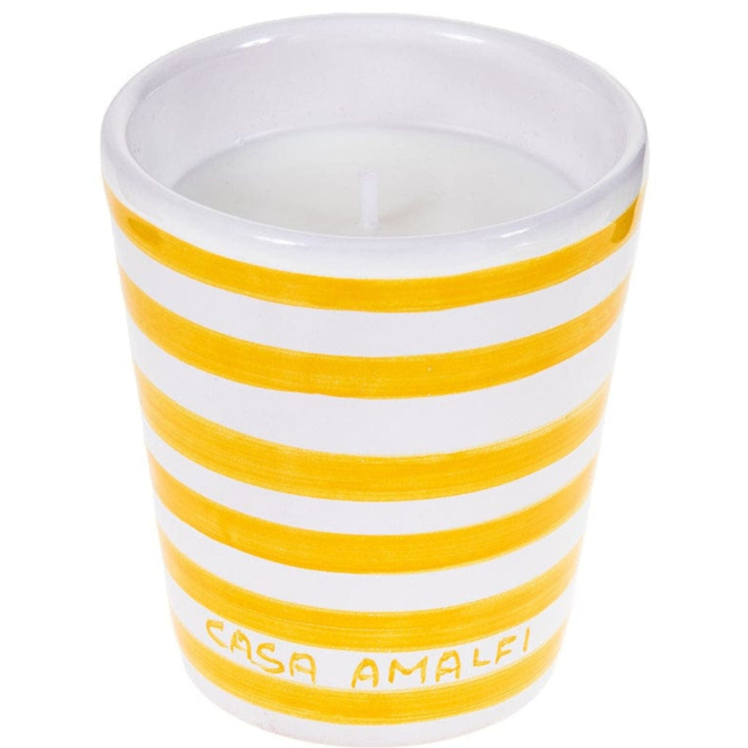 Casa Amalfi Candle Casa Amalfi Buongiorno Positano Hand Painted Vase Candle Lemon Basil & Mandarin Casa Amalfi Buongiorno Positano Hand Painted Vase Candle Lemon Basil & Mandarin Brand