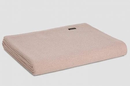 Bemboka Cotton Throws 130x200 Blush Bemboka Moss Stitch Cotton Throws - Pre-Shrunk Brand