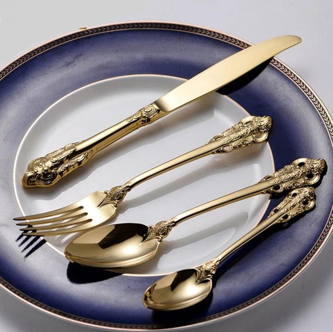 Harriet Cutlery Cutlery set 24pcs Harriett Gold Cutlery Set 18Pcs Brand