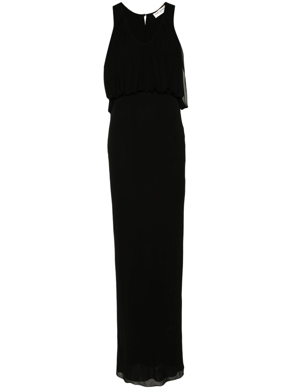 Saint Laurent Dresses 36 Saint Laurent Black Sleeveless Draped Dress Saint Laurent Black Sleeveless Draped Dress At Italian Luxury Group Brand