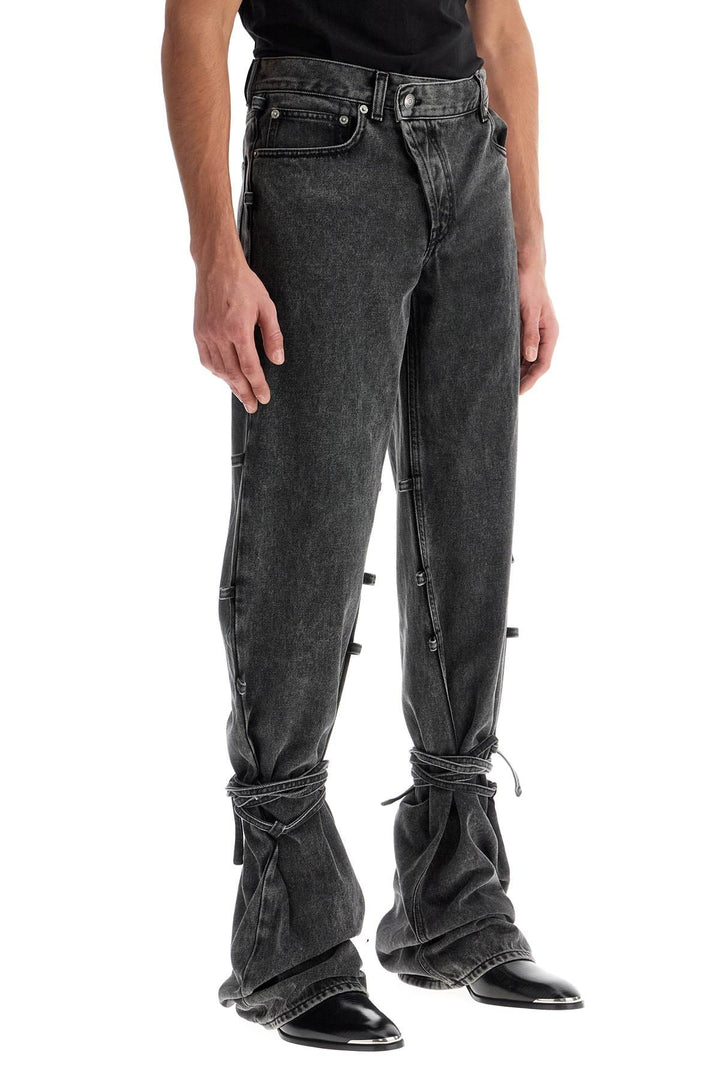 Alexander Mcqueen Jeans 50 Alexander Mcqueen baggy jeans with knotted detail Alexander Mcqueen baggy jeans with knotted detail Brand