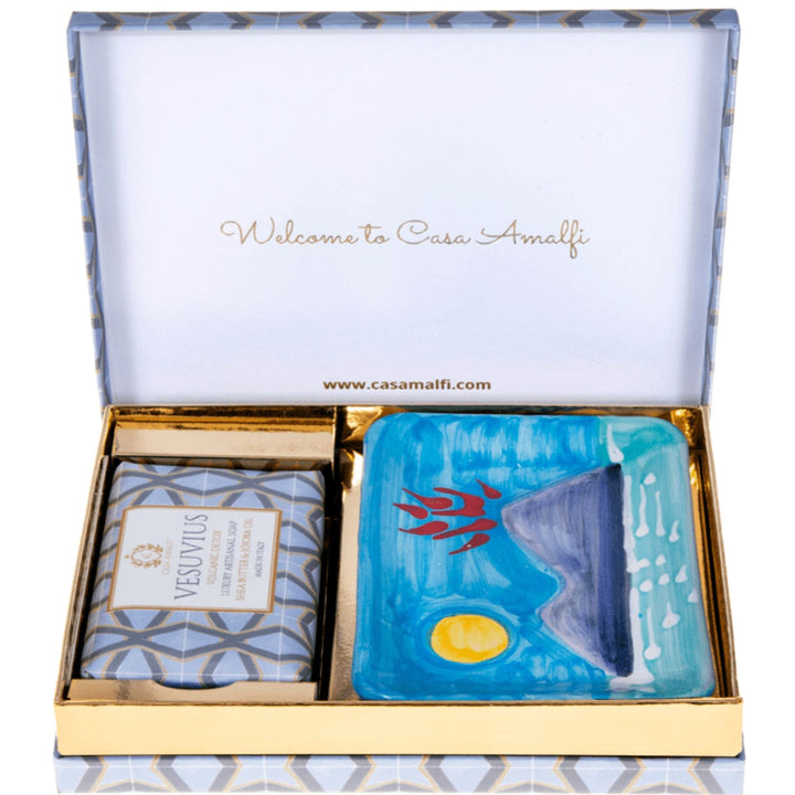 Casa Amalfi Maiolica Single Gift Box Casa Amalfi Vesuvius Single Gift Set Woody Notes of Anise and Patchouli Casa Amalfi Vesuvius Single Gift Set Woody Notes of Anise and Patchouli Brand