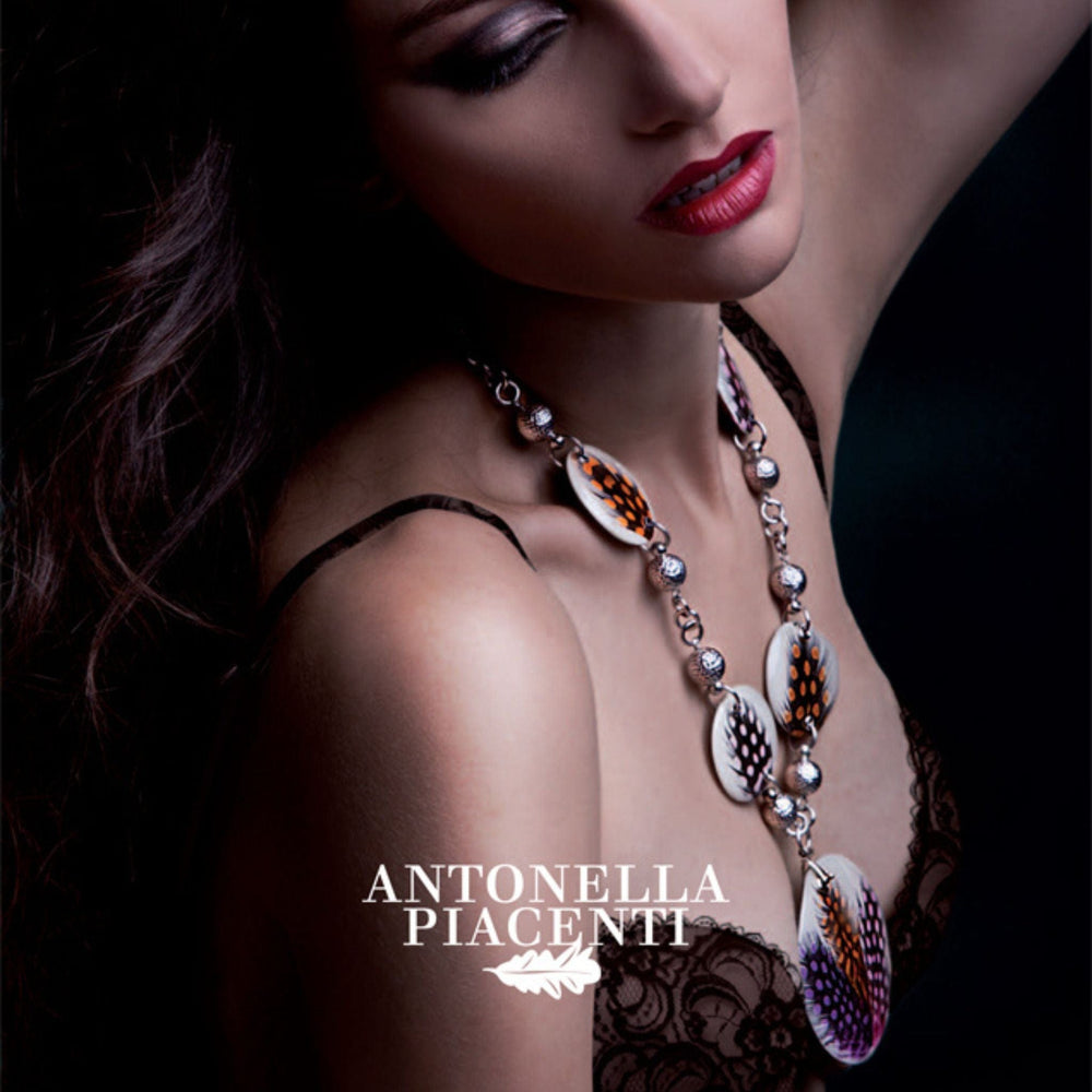 Antonella Piacenti Necklace Antonella Piacenti Piuma Necklace Pendants 925 Silver Brand