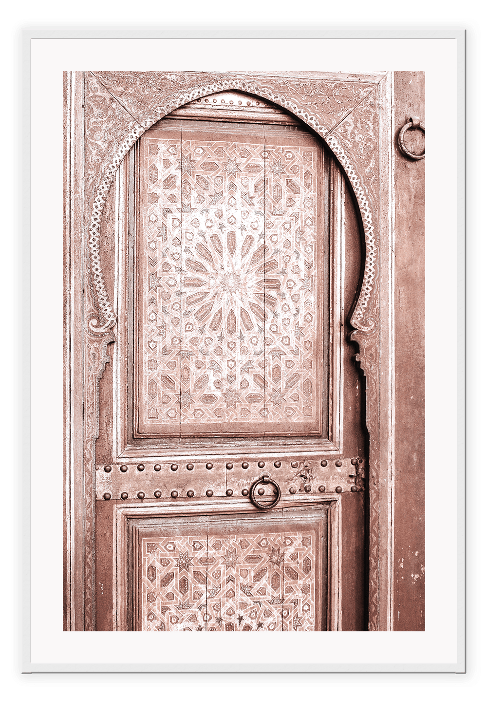 Canvas Print 50x70cm / White Puerta Puerta Wall Art : Ready to hang framed artwork. Brand