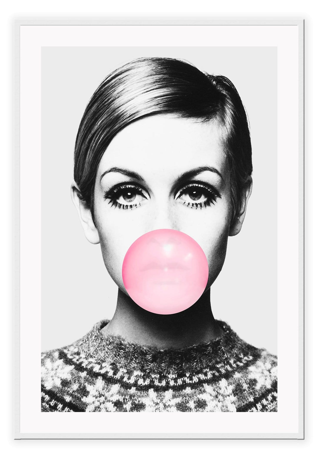 Canvas Print Twiggy Bubble Twiggy Bubble Wall Art : Ready to hang framed artwork. Brand