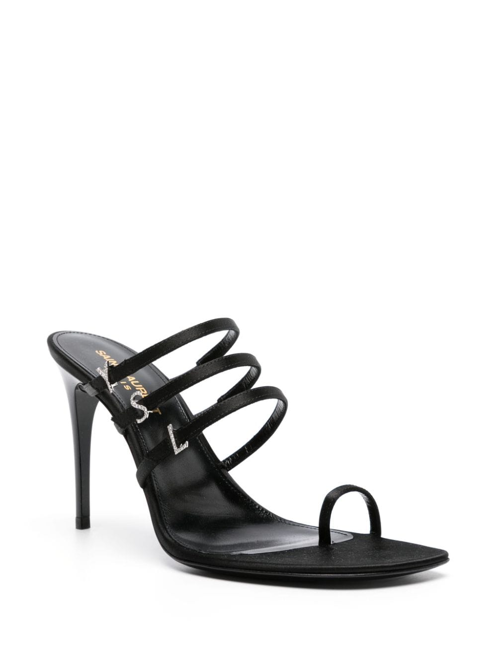 Saint Laurent Sandals 37 Saint Laurent Sandals Black Saint Laurent Elegant Black Sandals at Italian Luxury Group Brand