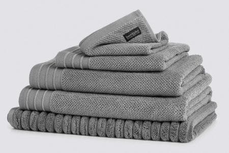 Bemboka Set of Bath Sheets Bemboka Pure Cotton Complete Set of 5pcs - Jacquard Grey Brand