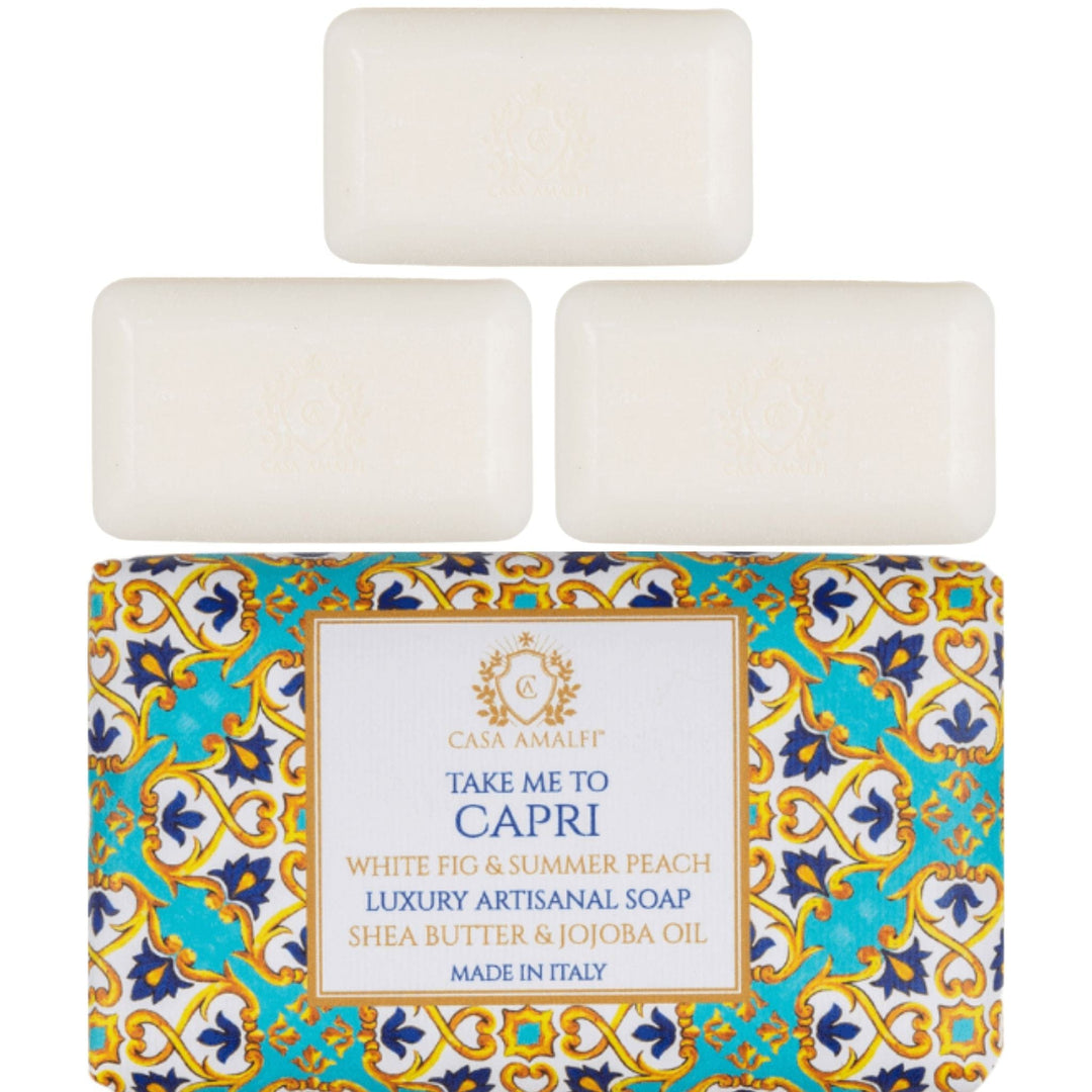 Casa Amalfi Set of Body Soaps Casa Amalfi Take Me To Capri Body Soap - White Fig & Ivy 150g Set of 3Pcs Take Me To Capri Body Soap 100% vegan Set of 3Pcs Brand