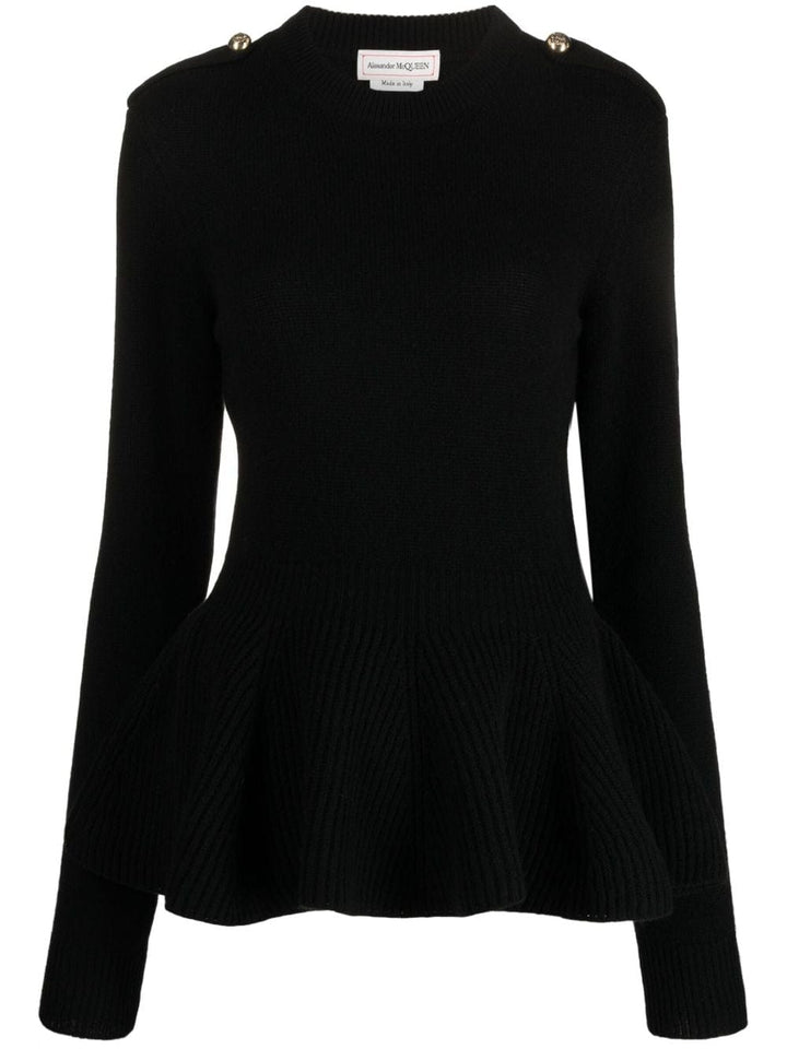 Alexander Mcqueen Topwear S Alexander McQueen Sweaters Black Alexander McQueen Sweaters Black Brand