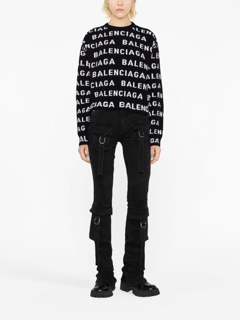 Balenciaga Topwear Balenciaga Sweaters Black Balenciaga Sweaters Black Brand