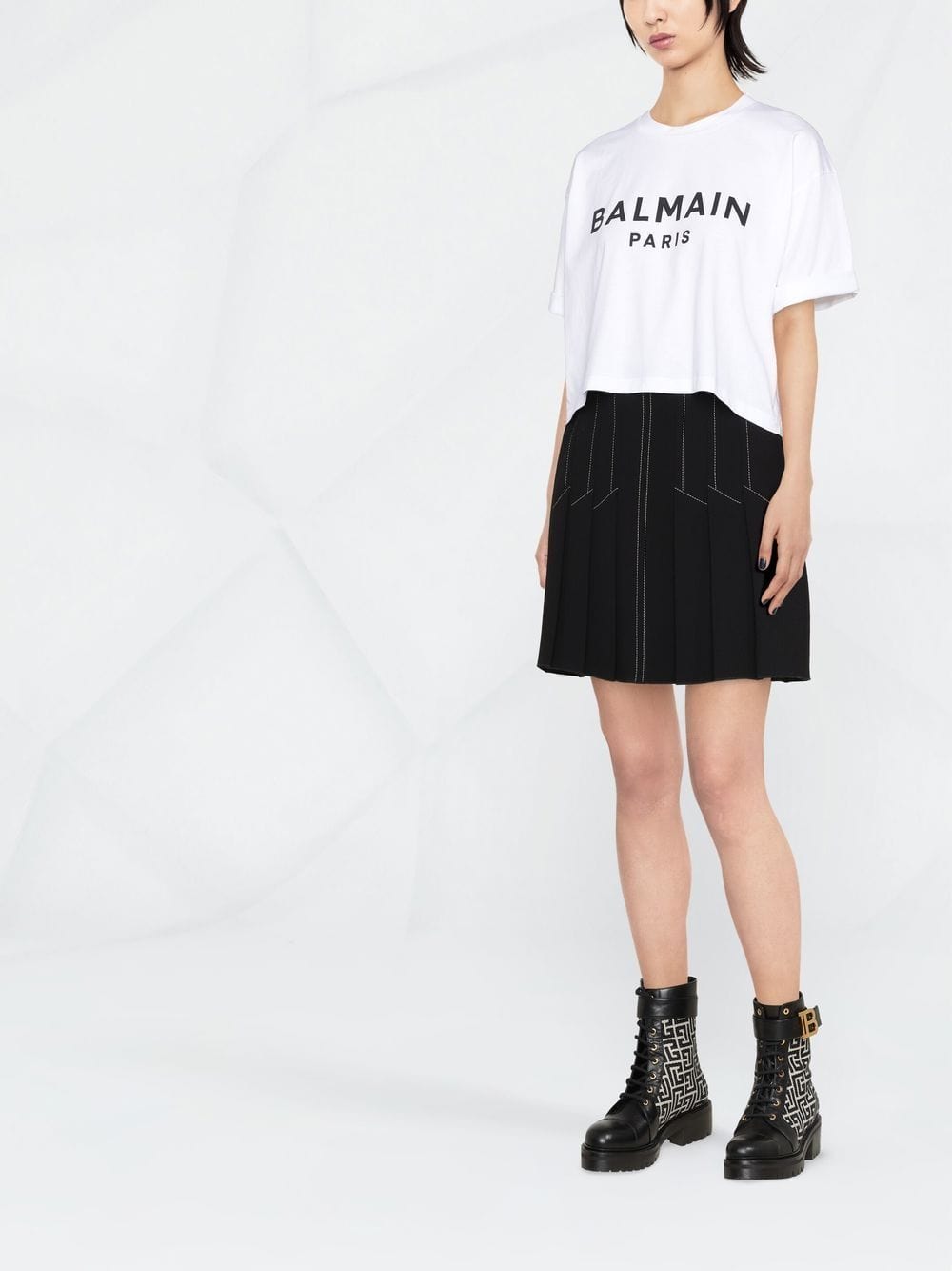 Balmain Topwear Balmain Cotton Jersey Balmain White Cotton Jersey Brand