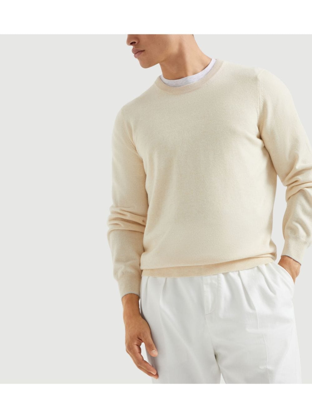 Brunello Cucinelli Topwear Brunello Cucinelli Sweaters Beige Brunello Cucinelli Sweaters Beige Brand