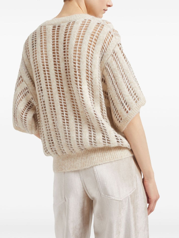 Brunello Cucinelli Topwear S Brunello Cucinelli Sweaters Beige Brunello Cucinelli Sweaters Beige Brand