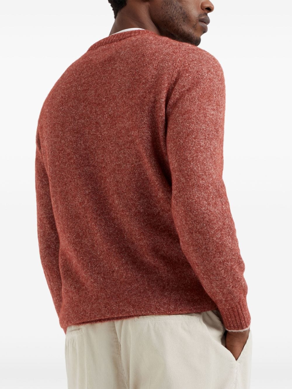 Brunello Cucinelli Topwear Brunello Cucinelli Sweaters Coral Red Brunello Cucinelli Sweaters Coral Red Brand