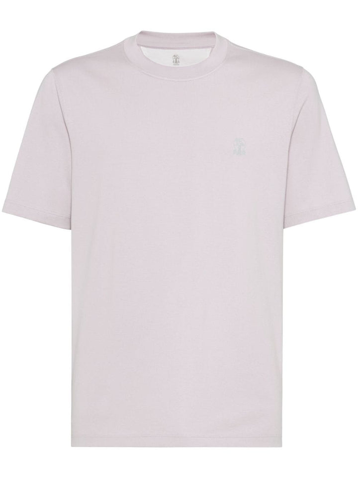 Brunello Cucinelli Topwear Brunello Cucinelli T-shirts and Polos Purple Brunello Cucinelli T-shirts and Polos Purple Brand