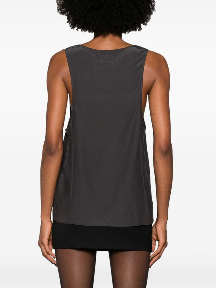 Saint Laurent Topwear Saint Laurent Top Grey Saint Laurent Grey Top | Minimalist Design | Luxurious Craftsmanship Brand