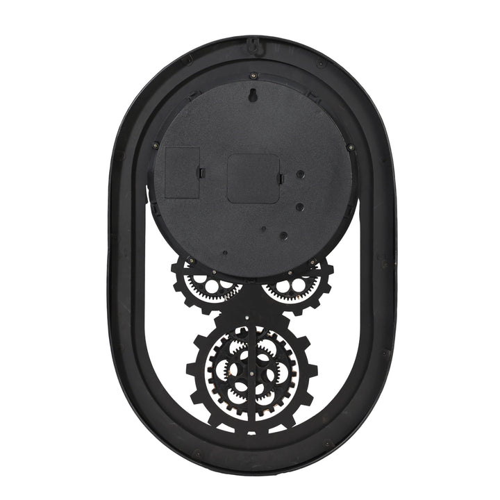 Chilli Wall Clock Oval Moving Cogs Wall Clock Brand