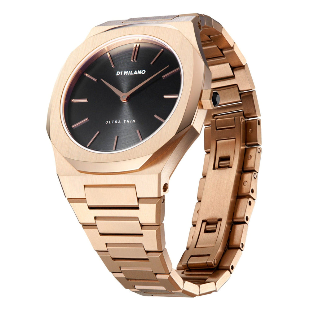 D1 Milano Watch D1 Milano Ultra Slim 34mm Gold Night Watch Brand