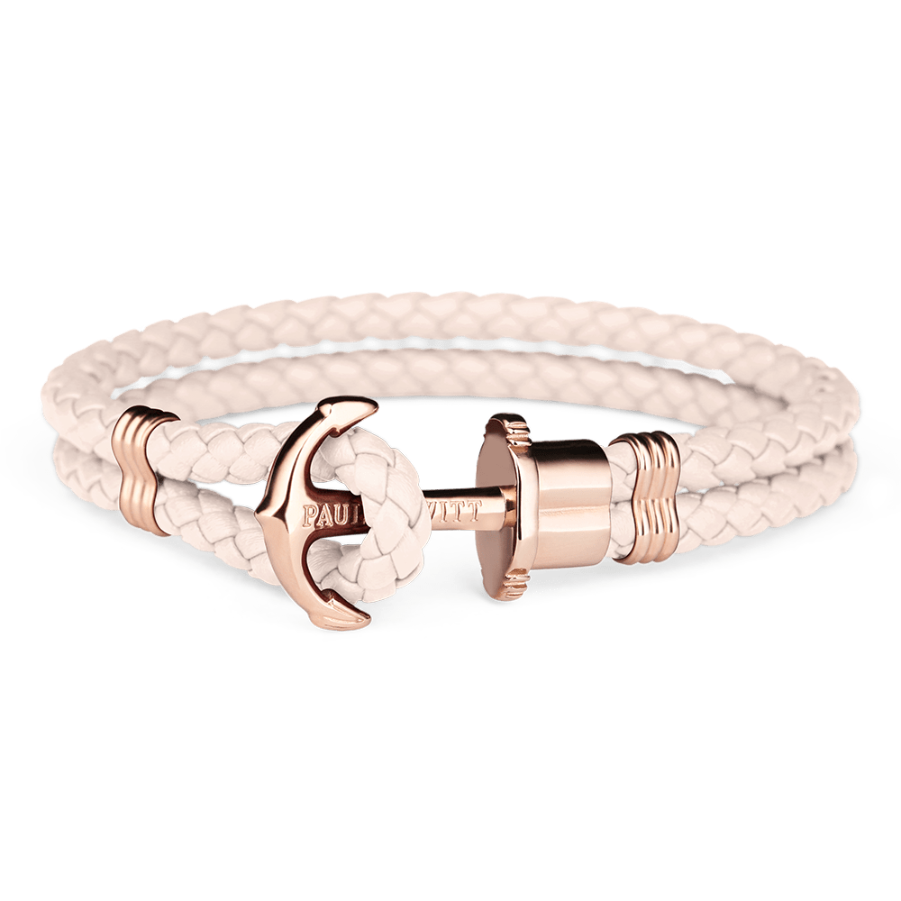 Paul Hewitt Bracelet Paul Hewitt Phrep Leather Rose Gold / Pink Rose Bracelet - S Brand